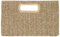 Top Handle Straw Clutch, Natural, L