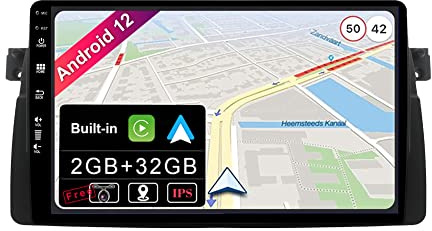 JOYX Android 10 Autoradio Estereo Navegación Compatible Para BMW E46 3er M3 320 325 Rover75 MG ZT | GRATIS Canbus Cámara trasera | GPS 1 DIN | 2G+32G | 9 Pulgada | Apoyo DAB 4G WLAN BT5.0 MirrorLink