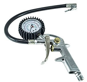 BES 23460 Pistola Manometro, Compressore Gonfiaggio Aria Pneumatico, Gomme Innesto Filettato