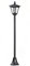 Outsunny Lampione LED da Esterno ad Energia Solare Lampada da Giardino Lampada da Terra Impermeabile IP44 18×18×160cm Nero