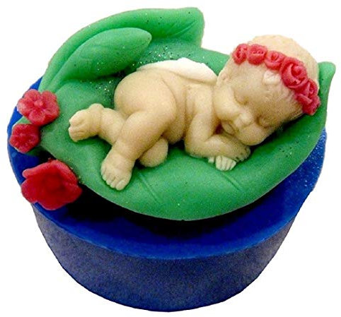 Stampi in silicone per uso artigianale angelo in una foglia adatto anche per candele decorazioni spirituali resina sapone gesso fimo regalo sacro artigianale