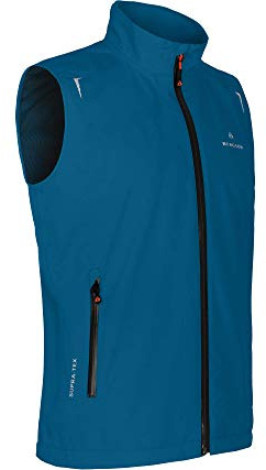 Bergson EGGEN Weste | Herren Regenweste - Leichte Regenweste (12.000 mm wasserdicht), Atmungsaktives Netzfutter, Winddicht & kompakt (Packaway-Tasche), Ideal für Radsport & Wandern, 12.000 g Atmungsa