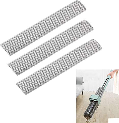 JIANGLAI Mop Head For Non Hand Washing Flat Mop Water Absorption Microfiber Pad Mop Rag