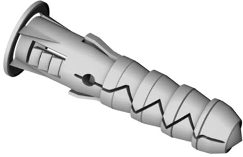 SS8® M14 x 70mm (Pack of 100) Heavy Duty Rawlplug Wall Plugs with Flange Solid Raw Plug Fixing Masonry Anchor Scaffold Concrete Satellite Brick Anti-Rotational