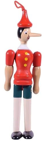 Pommerntraum ® | Dekorationsfigur Schreibtischfigur Dekorationsobjekt Wohndekoration Kantenhocker Kantensitzer *** Pinocchio *** (ca. 20 cm)