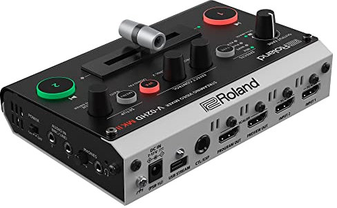 Roland V-02HD MK II – Streaming Video Mixer – La Soluzione Più Semplice al Mondo per il Livestreaming con Due Videocamere. Ideale per Didattica Online, Gamer