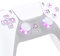 eXtremeRate DTF V3 LED Bouton Kit pour ps5 Manette BDM 010&020,Accessoires Manette pour ps5 Boutons Lumineux de Remplacement-Blanc Symbole Classique