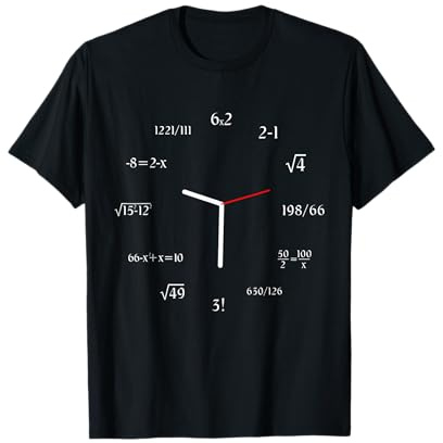 Mathematikuhr lustige Meme Mathematik T-Shirt