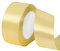 POPOYU Satinband Hell Gold 40mm, 23 Meters Dekoration Geschenkband Fein Schleifenband, Stoffband für Luftballons, Hochzeit, Taufe und Geburtstag Geschenke Der Valentinstag Verpackung von Geschenken