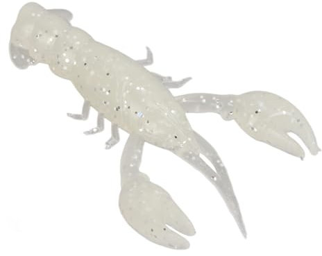 10 Stück Weicher Fischköder, 5,5x1x0,7cm/2,2x0,4x0,3 Zoll 26g/0,9oz PVC Langusten Köder Hummer Klaue Kunstköder Crayfish Angeln Flusskrebs Fischen Köder für Karpfen Bass Frischwasser Salzwasser
