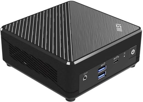 MSI Cubi N ADL Mini PC: Intel Celeron N100, 4GB RAM, 128GB SSD, Black, Windows 11 Pro Entry: ADL-021US
