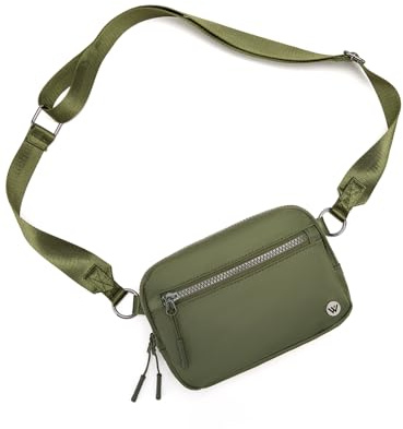 WESTBRONCO Kleine Umhängetasche für Damen, Nylon, mit verstellbarem Riemen, Reißverschluss, Umhängetasche, 1 l, Schultertasche für Reisen
