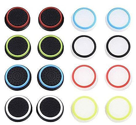 Couleurs mélangées Remplacement Joystick Silicone pour PS5,PS4, Xbox 360, PS3 Contrôleurs, 8 Paire