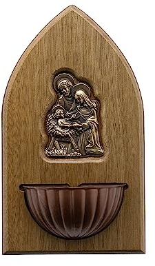 Intercession Fuente de madera de agua bendita - Sagrada Familia
