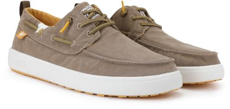 WALK IN PITAS | MAUI | Mocasines de Hombre | Náuticos de Verano | Zapatos de Tela | Calzado Casual sin Cordones | Zapatillas Lona Verano | Deportivas y Zapatos Walkinpitas | Taupe 40