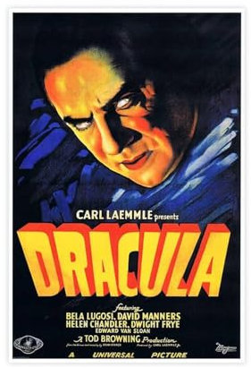 SPERKY Dracula – Filmposter auf Leinwand, Poster, Wandkunst, Dekor, Bild, Gemälde für Wohnzimmer, Schlafzimmer, Dekoration, ungerahmt, 20 x 30 cm