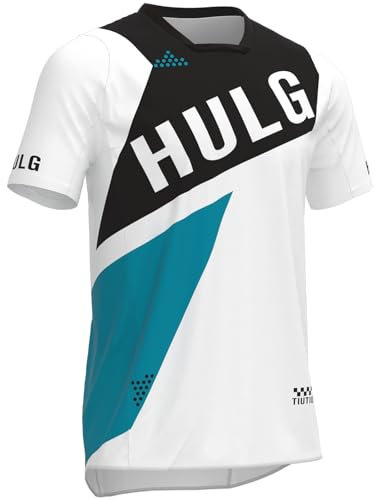 MTB-Trikot,Fahrradtrikot Herren Kurz,fahrradshirts Herren Kurz,MTB Tshirt,atmungsaktives Material, Schnell Trocknend,antibakteriell,Geeignet Für Viele Outdoor-Sportarten (Style-21,L)