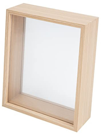 STOBAZA Kasten Bilderrahmen aus getrockneten Blumen trockene transparenter Blumenrahmen Blumenrahmen selber machen dreidimensionaler Blumenrahmen Wandbehang Ausstellungsstand