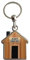 Personalised Shed Key Keyring Metal House Shape Garden Birthday Gift H68