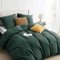 BEDSURE Bettwäsche 220x240 3teilig Waldgrün - 1 Bettbezug 240x220 cm + 2 Kissenbezüge 80X80 cm, ÖKO-TEX Bettwäsche-Sets Grün Polyester Mikrofaser mit Reißverschluss