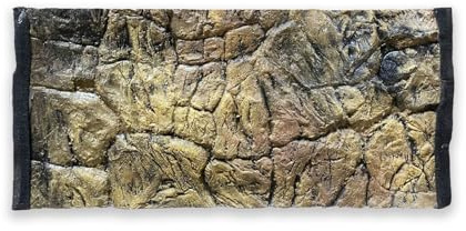 ZooPaul Aquarium Rückwand 3D 80x40cm Terrarium Hintergrund Fels Stein Wurzel Struktur Amazonas NEU