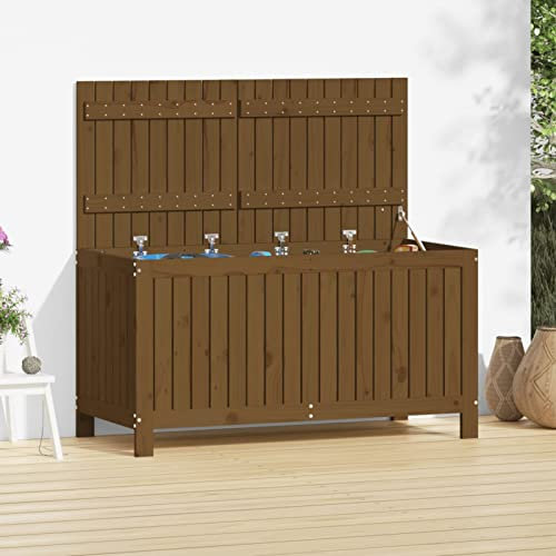 ShGaxin Contenitore da Giardino 121x55x64 cm Legno Massello Pino,Bauli e Contenitori da Giardino,Contenitore Giardino Esterno-823846