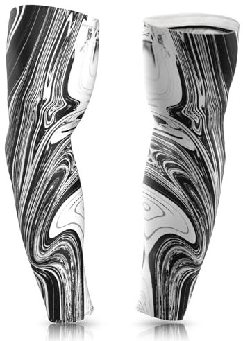 janhensy Gaming Arm Sleeve Esport Volleyball: Armschoner Armlinge Ärmel Armstulpen Armsleeve Radsport Tattoo Weiß Schwarz Sommer Herren Damen Klein