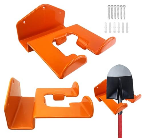Jlobnyiun Weedeater Aufhänger, Rasentrimmer-Wandhaken, Rasenkanten-Wandaufhänger, 2 Stück, Wandmontage, Heckenscheren-Gestell, robuste Garagenaufbewahrung für Gebläse, Motorsäge, Trittleitern
