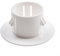 Copertura in plastica con rosette, per griglia di ventilazione e fori da parete, in acciaio inox, 40 mm
