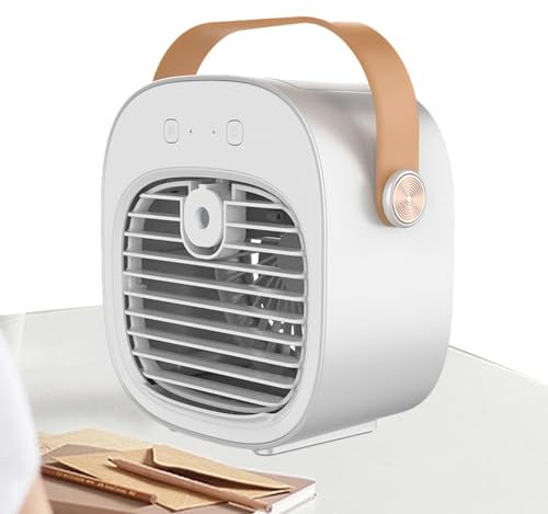 Aire acondicionado portátil | Ventilador enfriador de aire | Ventilador de refrigeración recargable | Aire acondicionado portátil para exteriores, aire acondicionado personal con tanque de agua, aire