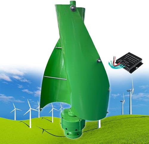 12000W Kit Generatore Eolico, Generatore Eolico ad Albero Maglev, Turbina Eolica Verticale Trifase, per Alimentazione Elettrica Domestica, Infrastrutture Stradali,B-48V