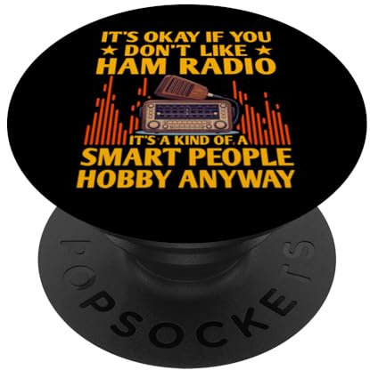 Ham Radio Smart Hobby Fun für Funkbegeisterte PopSockets Klebender PopGrip