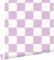 papier peint à damier lilas violet et blanc 53 cm x 10.05 m - ESTAhome