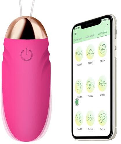 LZYLWC APP-Vibrationsvibrator, Sexspielzeug für Frauen aus Silikon mit 9 Modi Erotisches Sexspielzeug Bullet-Vibratoren, Vibratorstarb Frauen Klitoris Dildo Sex Toys（rosarot）