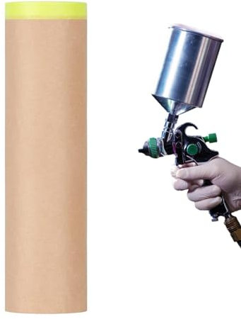 Carta protettiva per vernice – Carta per mascheratura della vernice, rotolo di carta per vernice automobilistica | Rivestimento protettivo per vernice spray, esterni per auto, compat