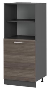 Vicco Armario para Horno Empotrado R-Line, Gris Noble, 60 cm