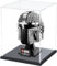 DuvinDD Acryl Vitrine für Lego Star Wars Helme Clone Captain Rex Darth Vader Helm Modell R2-D2, 20x20x25 cm Transparenter Staubschutz mit Schwarzem Sockel | Stapelbare Displaybox für Star Wars Helm