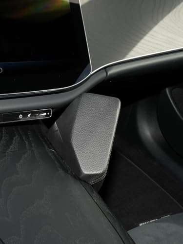 KUDA 4645 Support de téléphone portable compatible avec Mercedes Classe E à partir de 2023 (W214/S214), console de téléphone pour smartphones, téléphone portable, GPS et autres, console en cuir