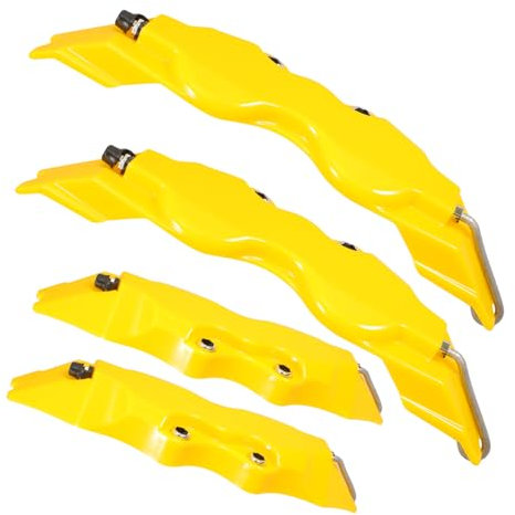 MAGICLULU 2Sets Yellow Brake Caliper Covers for Car Protection Easy Installation Compatible with Various Models Stylish Wheel Hub Caliper Wraps for Enhanced Visual Appeal