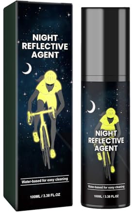 Vernice spray riflettente | Vernice spray fosforescente | 100 ml Painnt | Brillante bagliore riflettente per bici guida notturna, vestiti, biciclette, skateboard, tela, legno, tessuto