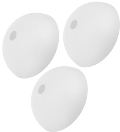 PERSELOSO 3 Piezas Pantallas de Lámpara de Plástico Blancas Diseño de Champiñón Fáciles de Instalar y Limpiar Adecuadas para Lámparas de Suelo Apliques de Pared y Ventiladores de Techo