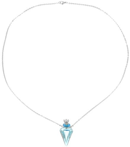 TOYANDONA Parfümkette mit Diffusor Halskette für Damen aus Metall und Glas Multifunktionaler Ätherischer Öl Duftdiffusor Farbiger Schmuckanhänger für Aromatherapie