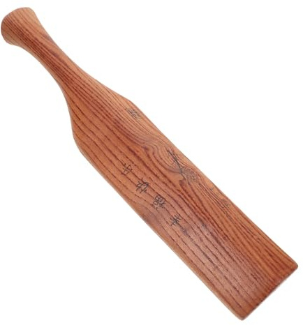 Sewroro Traditional Wooden Laundry Hammer 40Cm Large Clothes Washing Tool Hand Washing Paddle Stick for Home Use Laundry Supplies