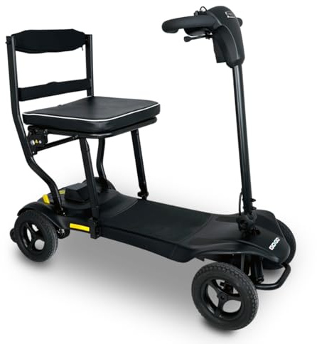 GoGo Mg2 Ultra Lightweight Folding Mobility Scooter – 14.7kg Magnesium Frame, 4mph Travel Scooter, 10Ah Lithium Battery, Compact Car Boot Size