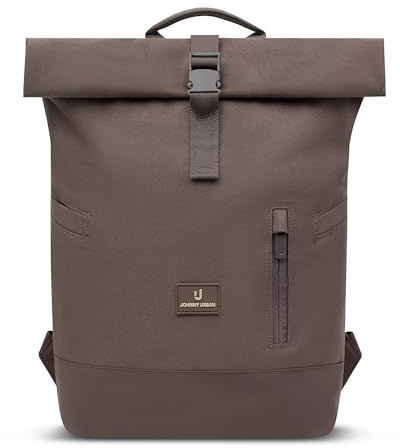 Johnny Urban Rolltop Rucksack Damen & Herren Braun - Luca Small | Tagesrucksack mit Laptopfach für Arbeit Uni Schule Reise, 11 l, Wasserabweisend