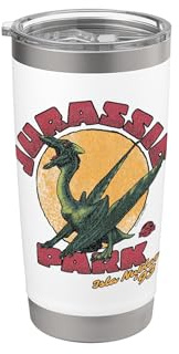 Jurassic Park Isla Nublar ‘93 Vaso térmico de acero inoxidable de doble pared