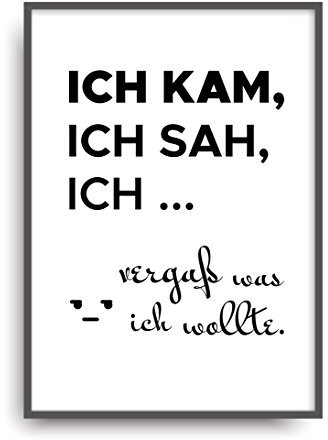 Kunstdruck Fine Art KAM SAH VERGAß Geschenk Moderne Vintage Poster Print Plakat Deko Bild ungerahmt DIN A4