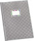 VELOFLEX 1342181 - Schulhefthülle, Hefthülle, Heftschoner, DIN A4, gedeckte PP-Folie, Bastnarbung, grau, 25 Stück