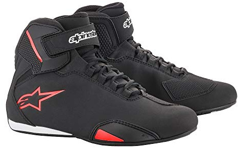 Alpinestars Men's Nc Motorcycle Boot, Black red, 8 UK