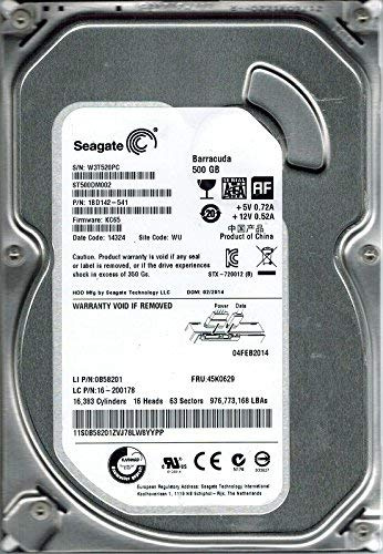 Seagate ST500DM002 P/N: 1BD142-541 F/W: KC65 500 GB WU (Renewed)